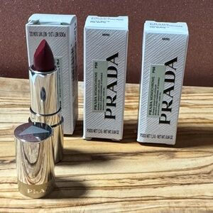 3-Prada MONOCHROME HYPER-MATTE P56 mini lipstick.